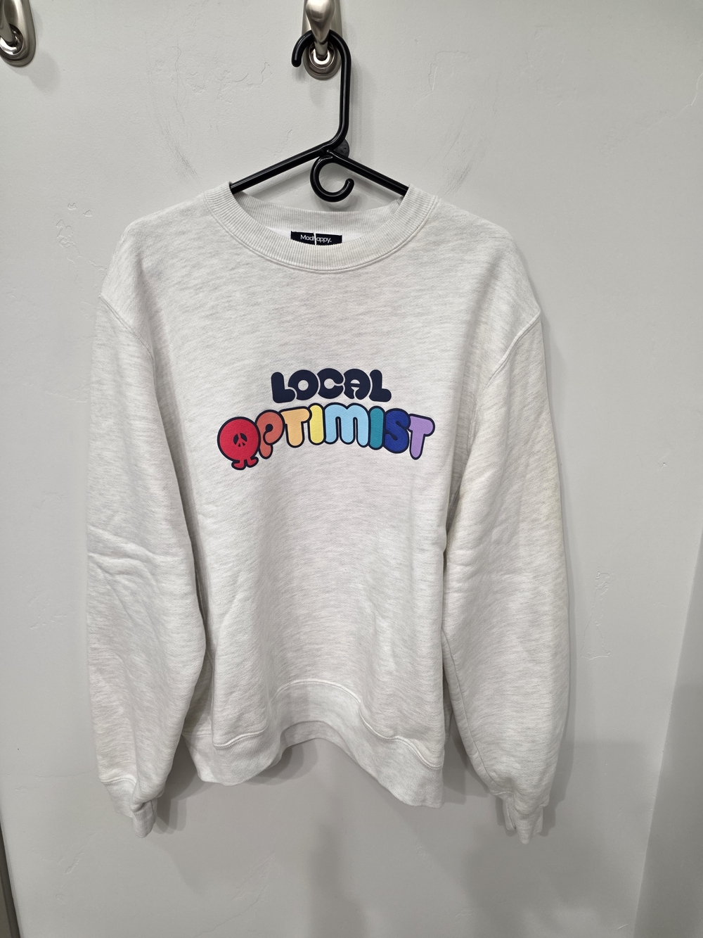 Madhappy Local Optimist Puff Paint Crewneck NWT Size M